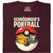 Schrödinger's Ball - Vista principal Camiseta Rojo oscuro