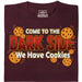 Come to the Dark Side - We Have Cookies - Hoofdweergave T-shirt Donkerrood