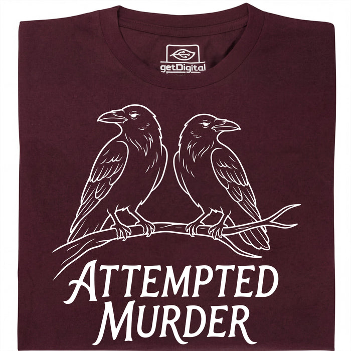 Attempted Murder - Hoofdweergave T-shirt Donkerrood