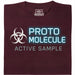 Protomolecule - Active Sample - Vooraanzicht T-shirt Donkerrood