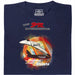 P.M. Magazine 3/1984 Aereo come Razzo - Vista principale T-Shirt Blu Marino