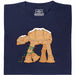 Biscuit Trébuchant - Marcheur Pain d'Épices dans Guirlande - Vue Principale T-Shirt Bleu Marine