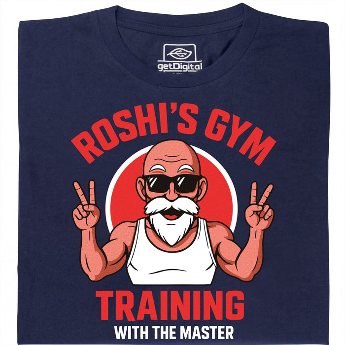 Training with the Master (Colourized) - Hoofdaanzicht T-Shirt Marineblauw