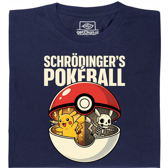 Schrödinger's Ball - Vista principal Camiseta Azul marino