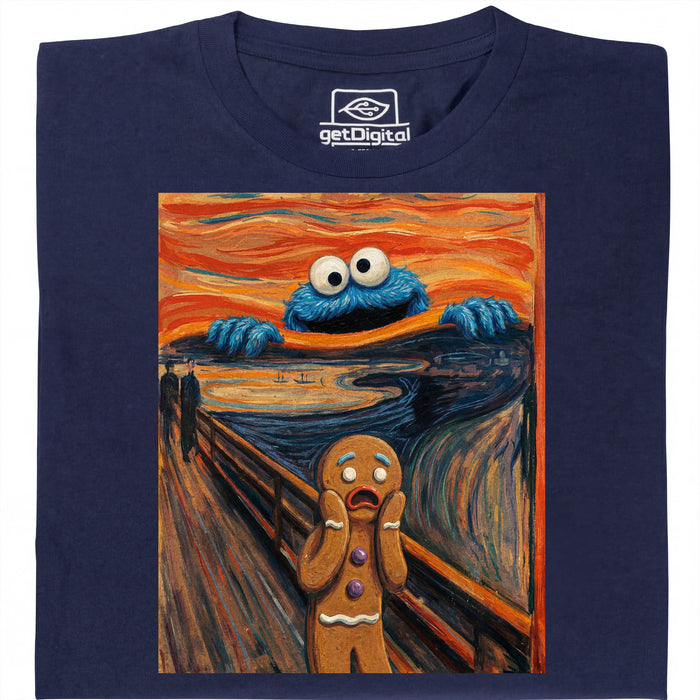 De Schreeuw - Koekiemonster Editie - Hoofdweergave T-Shirt Marineblauw