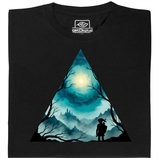 Triangle Landscape - Vue Principale T-Shirt Noir