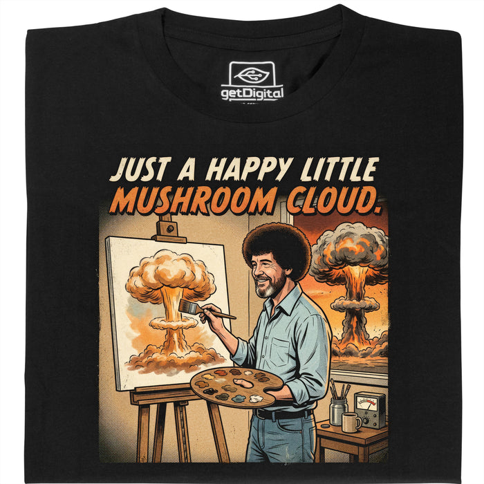 Happy Little Mushroom Cloud - Main view T-Shirt Black