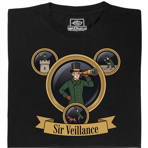 Sir Veillance - Vooraanzicht T-Shirt Zwart