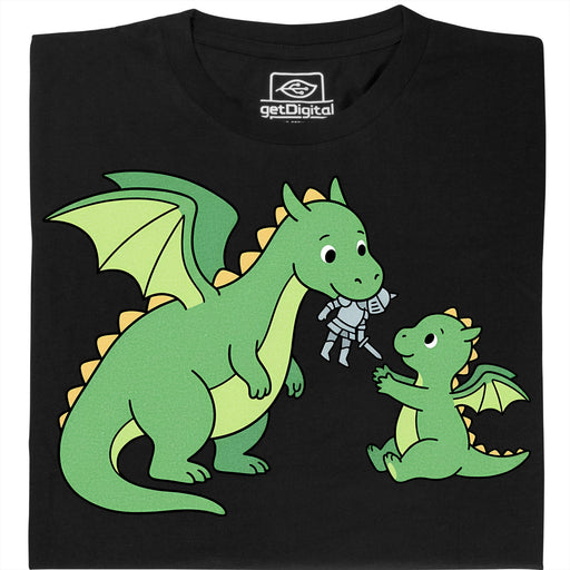 Dragon Parenting - Vista principale T-Shirt Nero