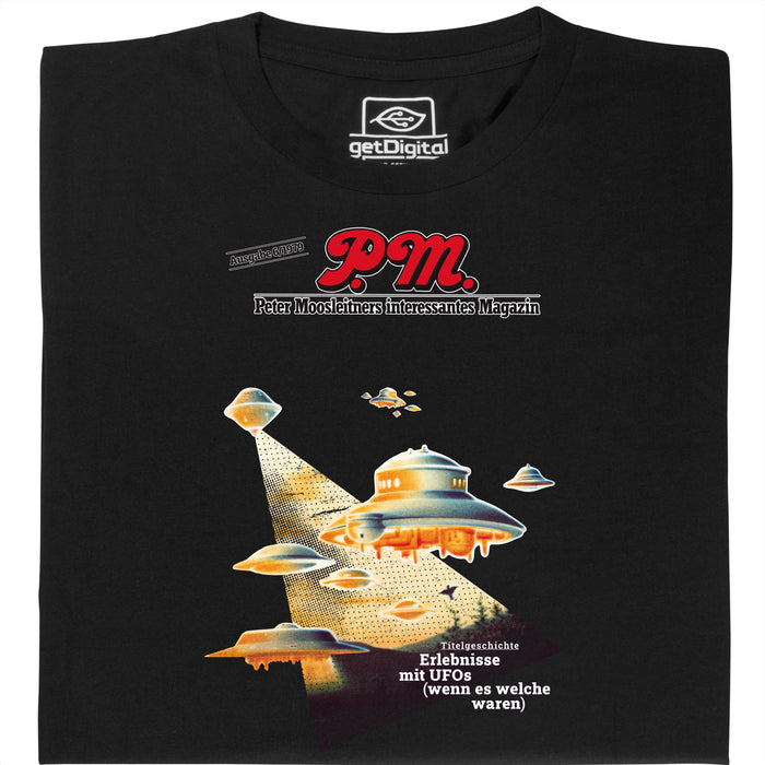 P.M. Rivista 6/1979 Incontri con Ufo - Vista principale T-Shirt Nero