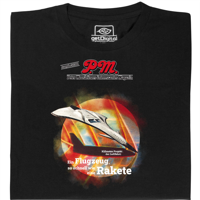 P.M. Magazine 3/1984 Aereo come Razzo - Vista principale T-Shirt Nero
