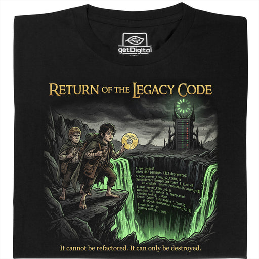 Return of the Legacy Code - Hoofdweergave T-Shirt Zwart