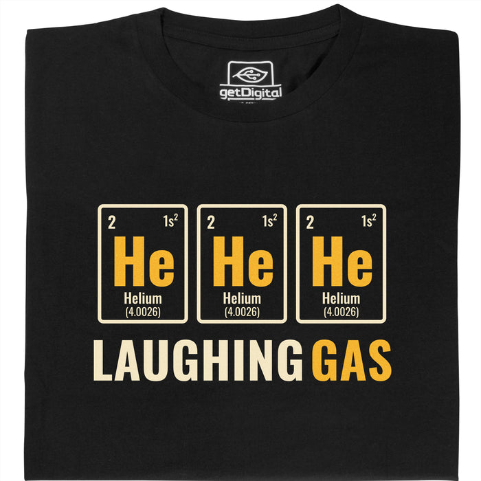 Lachgas - Hauptansicht T-Shirt Schwarz