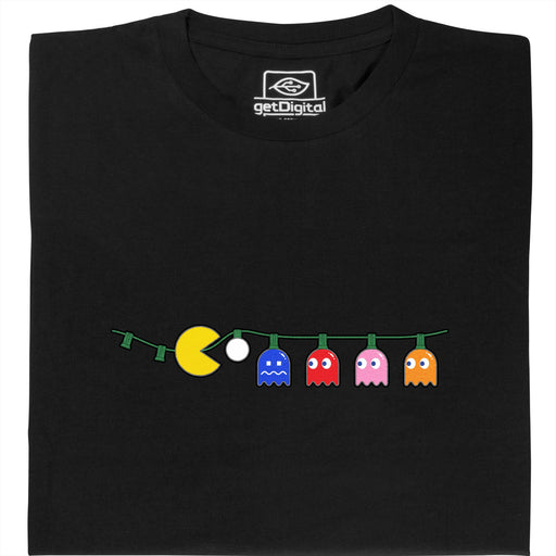 Waka Waka Natale - La Catena di Luci come Banchetto - Vista principale T-Shirt Nero