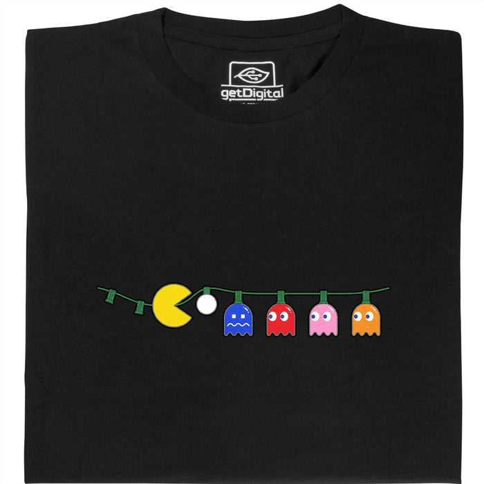 Waka Waka Natale - La Catena di Luci come Banchetto - Vista principale T-Shirt Nero