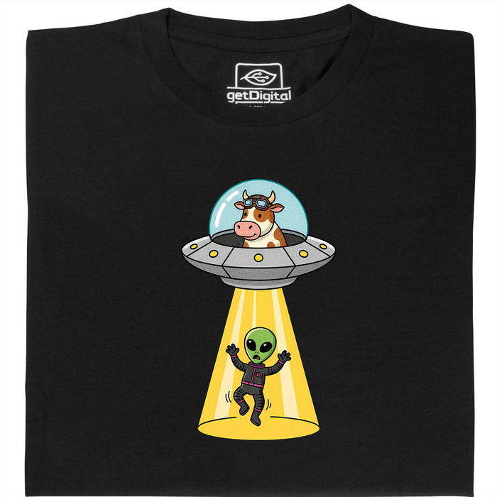 Revenge of the Cow - Hoofdaanzicht T-Shirt Zwart