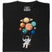 Cosmic Swing - Vista principal Camiseta Negro