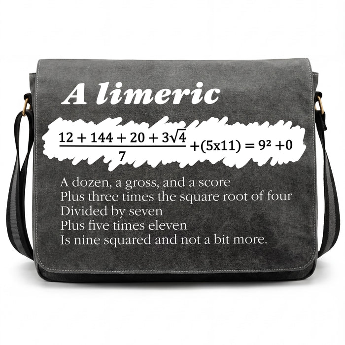 A Limerick - Math poem with equation - Main view Bag