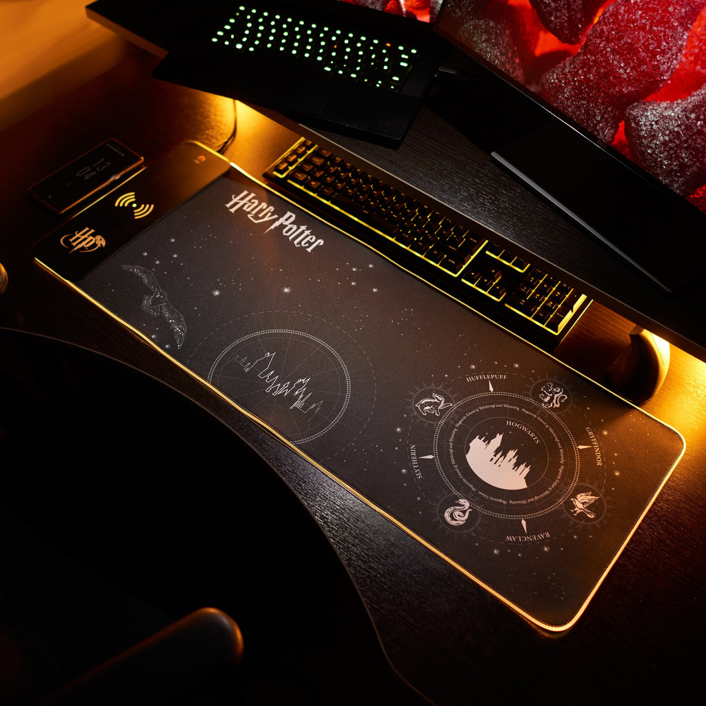 Tappetino per mouse sottile con stemma di Hogwart di Harry Potter Tappetino per mouse sottile con stemma di Hogwart di Harry Potter