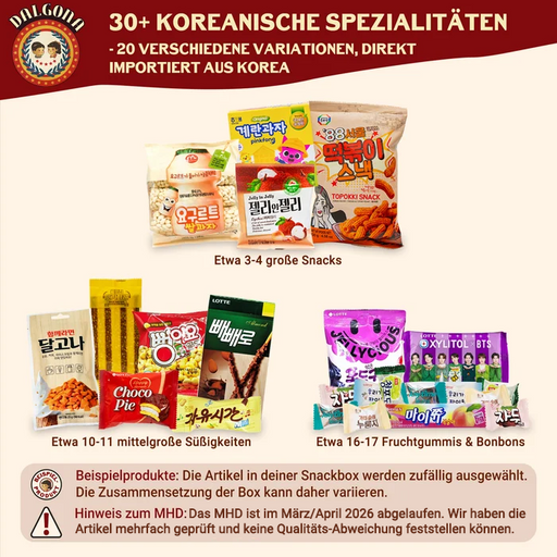 Dalgona Korea Snackbox "Reddingsteam" - Gratis in plaats van weggooien