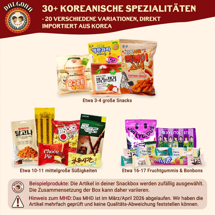 Dalgona Korea Snackbox "Reddingsteam" - Gratis in plaats van weggooien