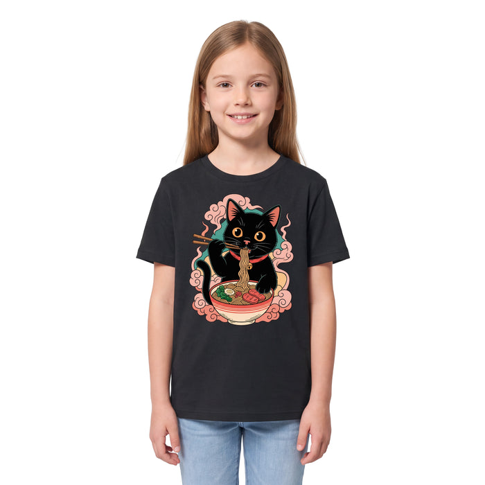 Ramen Katze - Kindershirt Model Mädchen 1