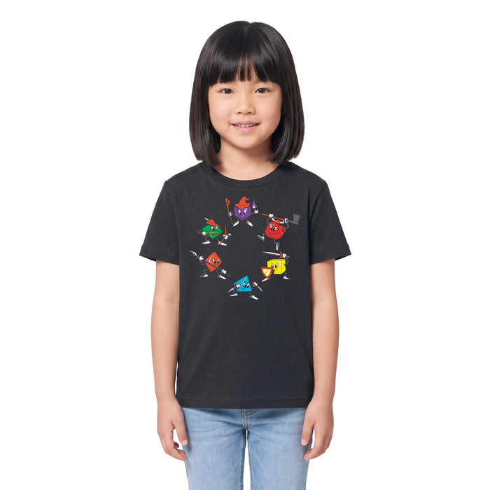 RPG Dice - Kindershirt Model Mädchen 2
