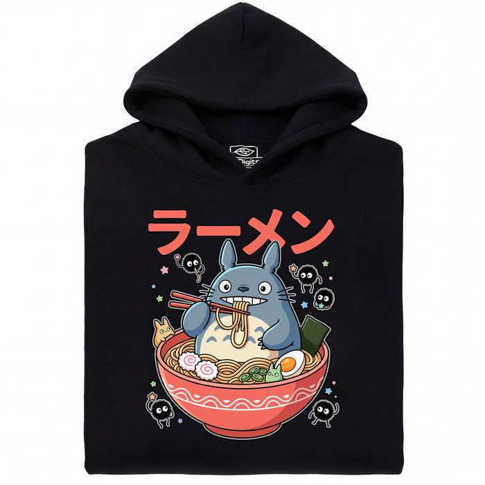 Forest Spirit Ramen - Main view Hoodie Black