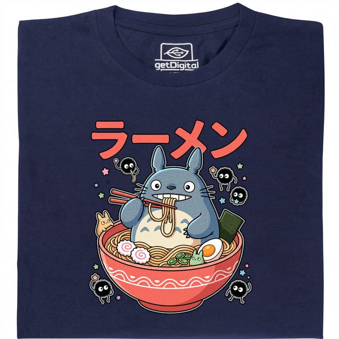 Forest Spirit Ramen - Main view T-Shirt Navy Blue