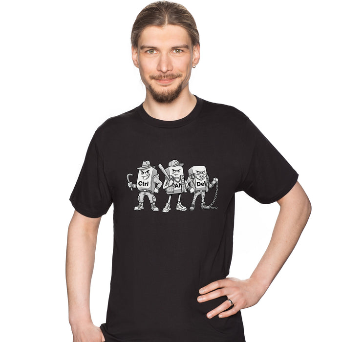 Ctrl Alt Del - The Hardest Gang on the Keyboard - T-Shirt Man David