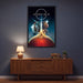 Starfield Poster: Reise durch das Weltall – Gerahmt an der Wand (Rahmen nicht enthalten)