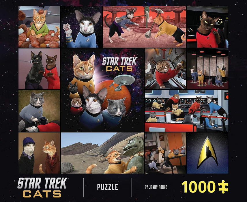 Star Trek Cats 1000 Stukjes Puzzel - Katten in de Ruimte