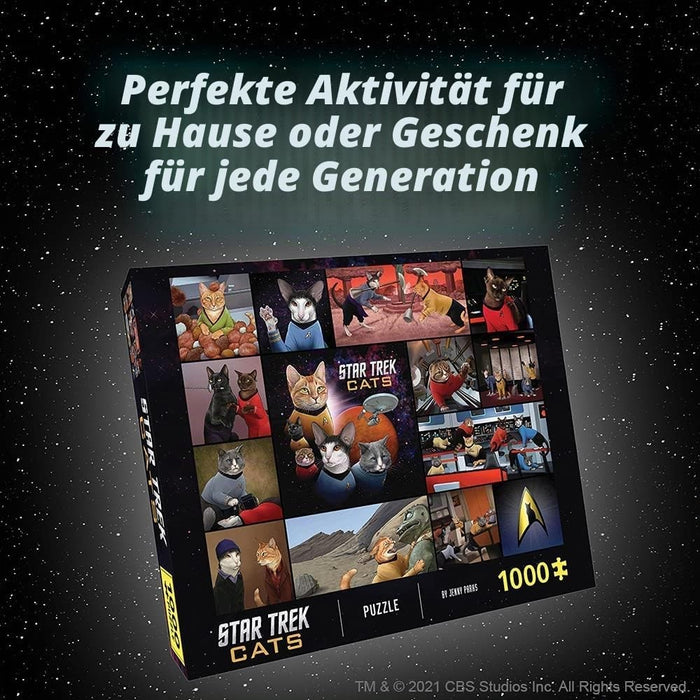 Star Trek Cats 1000 Stukjes Puzzel - Katten in de Ruimte