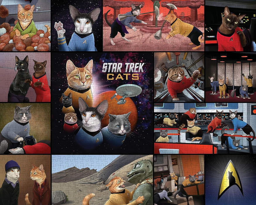 Star Trek Cats 1000 Stukjes Puzzel - Katten in de Ruimte
