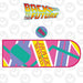 Set de Alfombrilla XL para Escritorio &amp; Posavasos Back to the Future Hoverboard