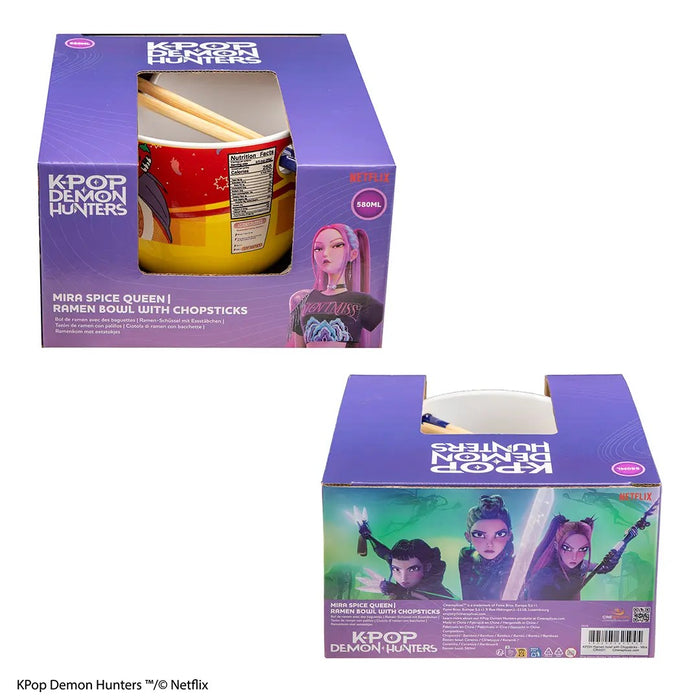KPop Demon Hunters Ramen Bowl with Chopsticks - Mira