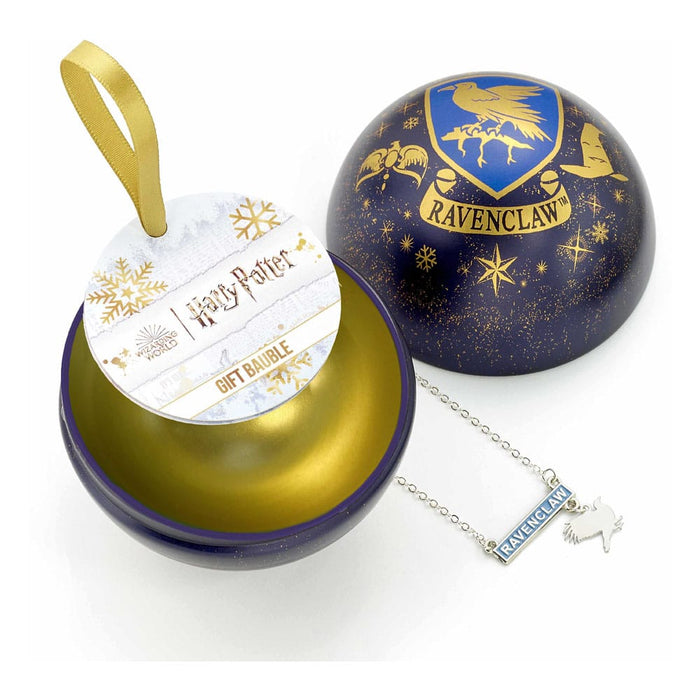 Harry Potter Kerstbal Ravenklauw met Ketting