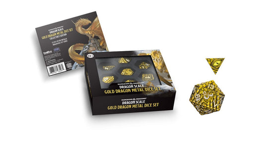 Dungeons & Dragons Dados de Metal Dragon Scale Gold (set de 7)
