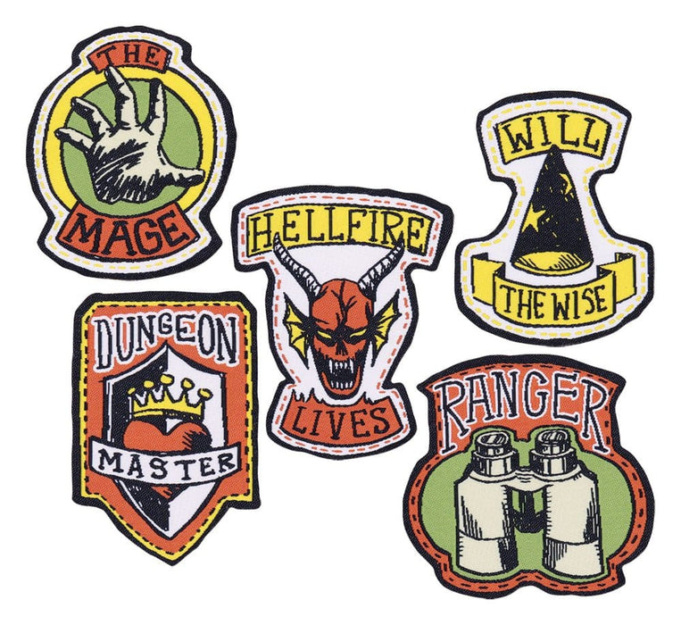 Set d'écussons en tissu Stranger Things Hellfire Club