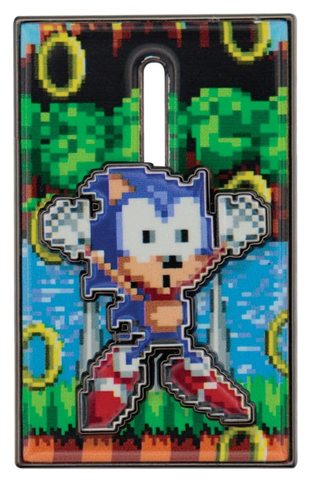 Sonic pin met bewegende egel