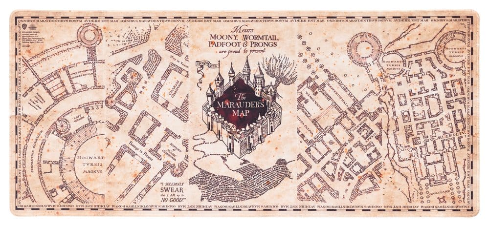 Tapis de souris XL Harry Potter Carte du Maraudeur