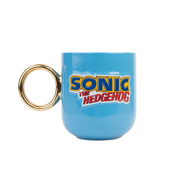 Sonic 3D Mug with Golden Ring Handle