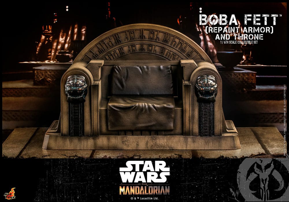 Star Wars The Mandalorian Boba Fett mit Thron Actionfigur 1:6 Special Edition