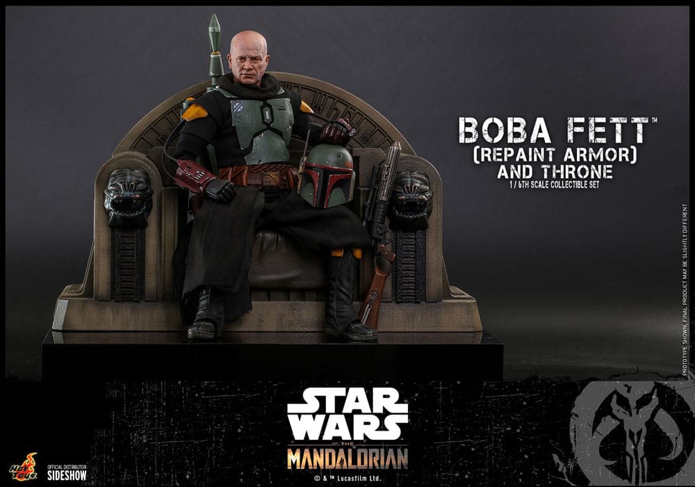 Star Wars The Mandalorian Boba Fett mit Thron Actionfigur 1:6 Special Edition