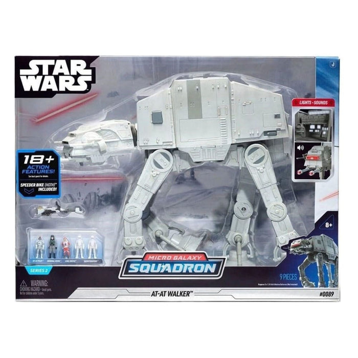 Star Wars AT-AT Walker con figure (Micro Galaxy Squadron)