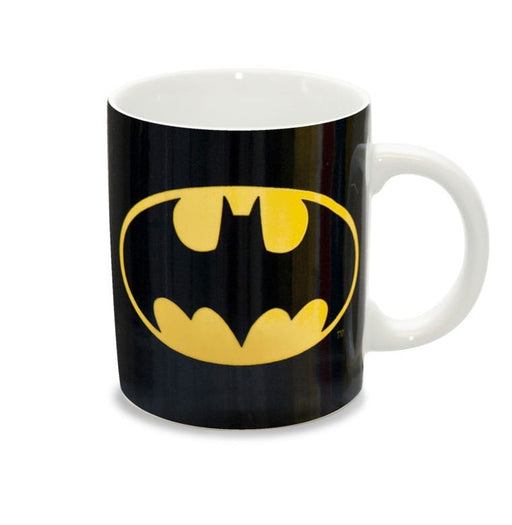 Taza de Batman con el logo del murciélago