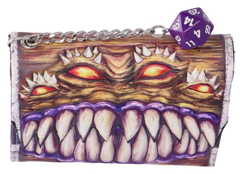 Cartera Mimic de Dungeons & Dragons (con colgante D20)