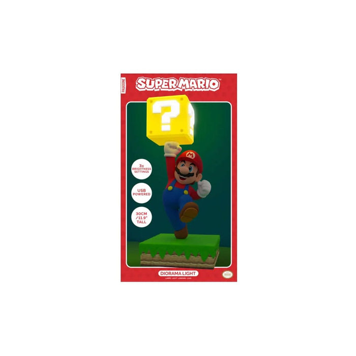 Lampada Diorama di Super Mario con blocco punto interrogativo