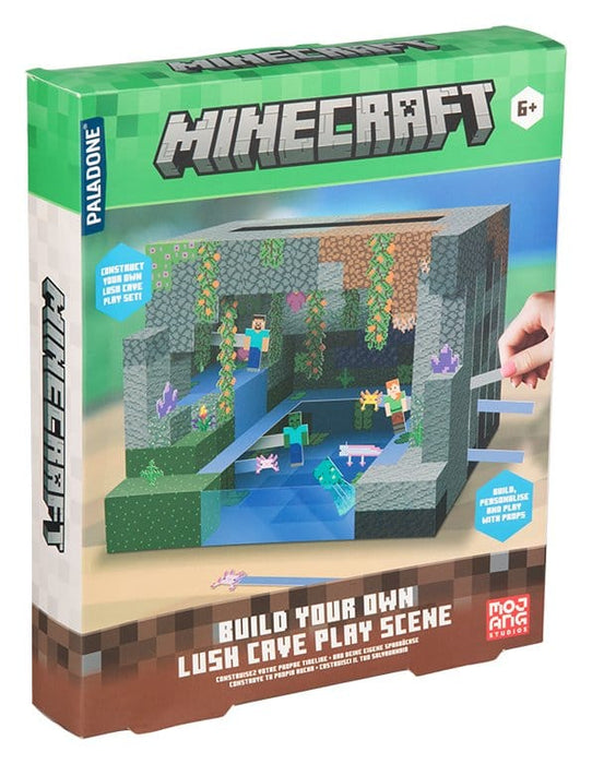 Maqueta 3D de Minecraft escena de cueva