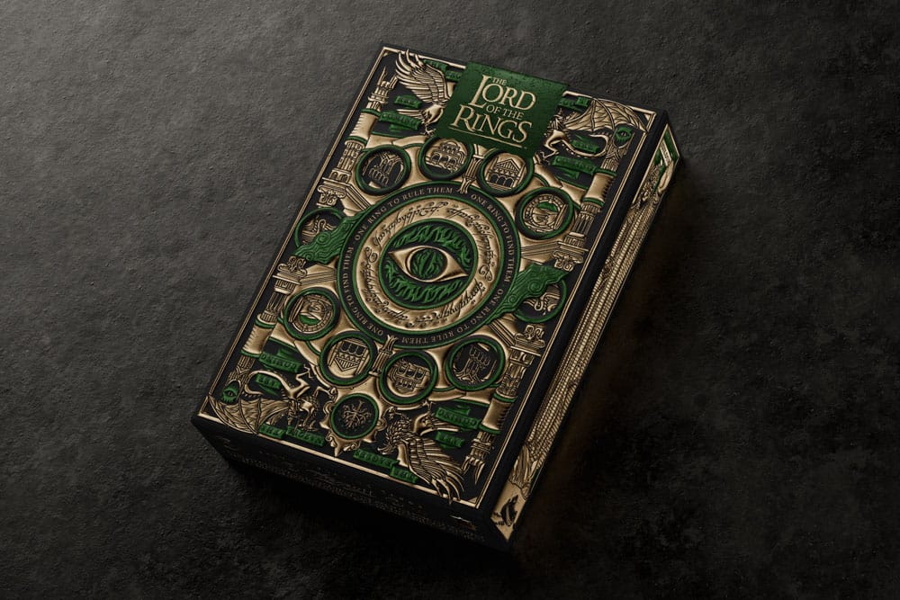Carte da gioco Il Signore degli Anelli con ornamenti dorati